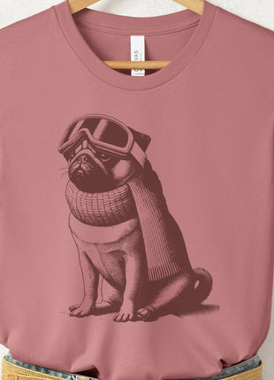 Pug Winter Sport T-Shirt