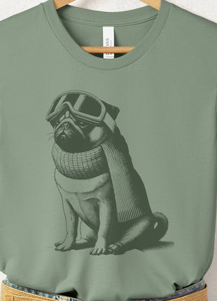 Pug Winter Sport T-Shirt