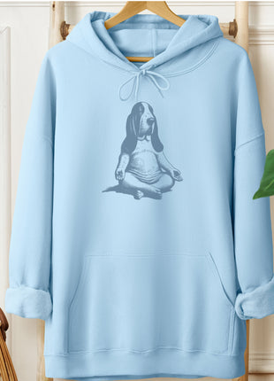 Basset Hound Meditate Yoga Hoodie