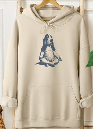 Basset Hound Meditate Yoga Hoodie