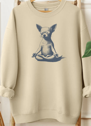 Chihuahua Meditate Yoga Sweatshirt