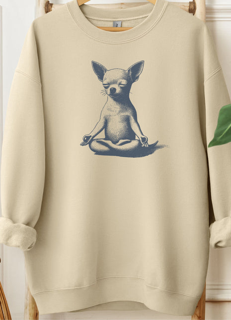 Chihuahua Meditate Yoga Sweatshirt