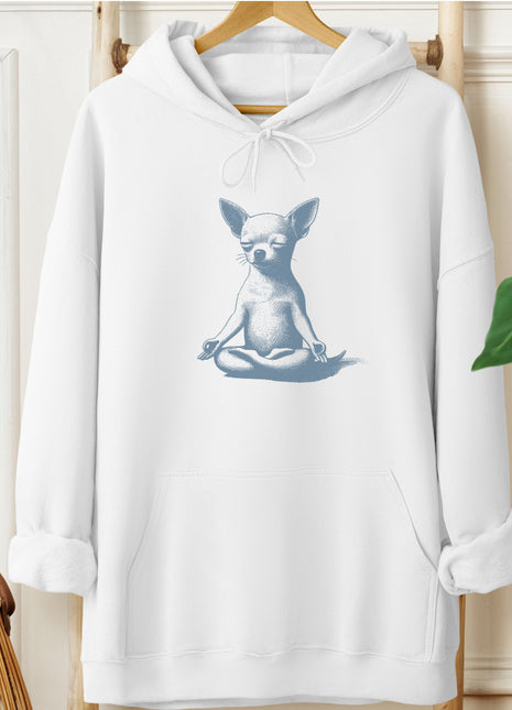 Chihuahua Meditate Yoga Hoodie