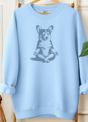 Corgi Meditate Yoga Sweatshirt