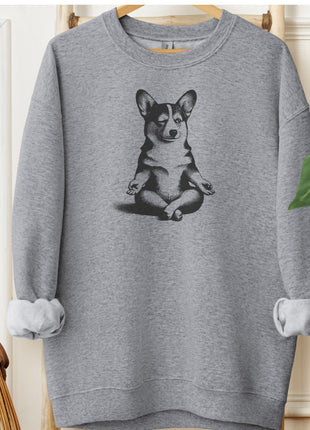 Corgi Meditate Yoga Sweatshirt