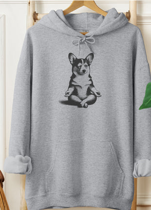Corgi Meditate Yoga Hoodie
