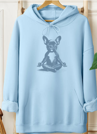 French Bulldog Frenchie Meditate Yoga Hoodie