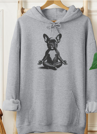 French Bulldog Frenchie Meditate Yoga Hoodie