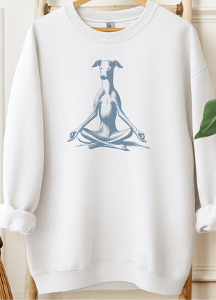 Italian Greyhound Whippet Meditate Yoga Sweatshirt