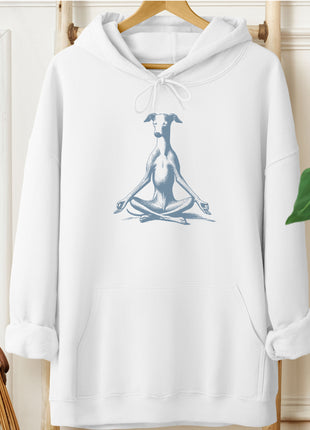 Italian Greyhound Whippet Iggy Meditate Yoga Hoodie