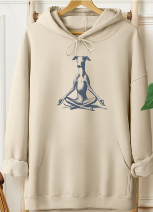 Italian Greyhound Whippet Iggy Meditate Yoga Hoodie