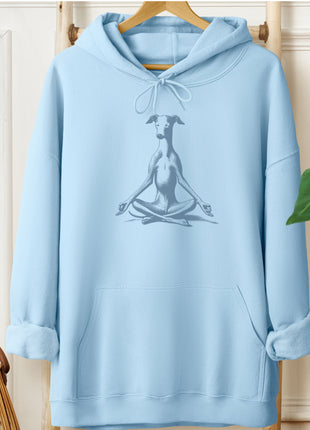 Italian Greyhound Whippet Iggy Meditate Yoga Hoodie