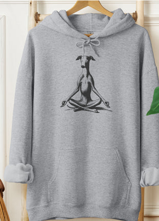 Italian Greyhound Whippet Iggy Meditate Yoga Hoodie