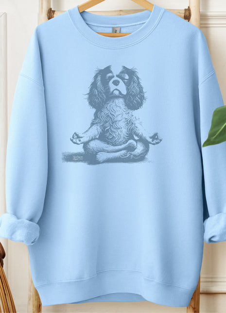 Cavalier King Charles Spaniel Meditate Yoga Sweatshirt