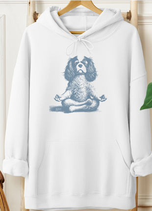 Cavalier King Charles Spaniel Meditate Yoga Hoodie