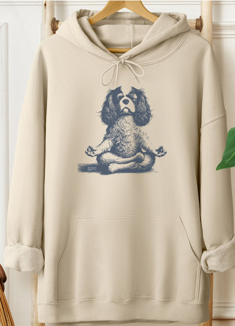 Cavalier King Charles Spaniel Meditate Yoga Hoodie