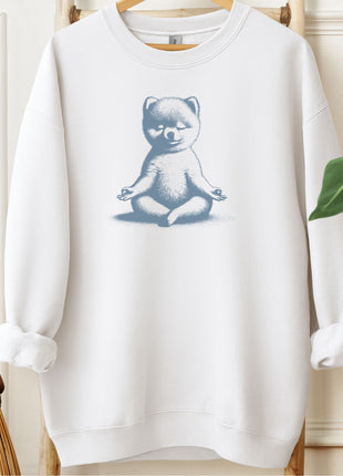 Pomeranian Meditate Yoga Sweatshirt