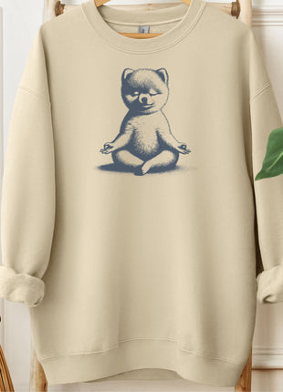 Pomeranian Meditate Yoga Sweatshirt