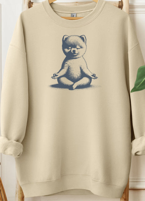 Pomeranian Meditate Yoga Sweatshirt