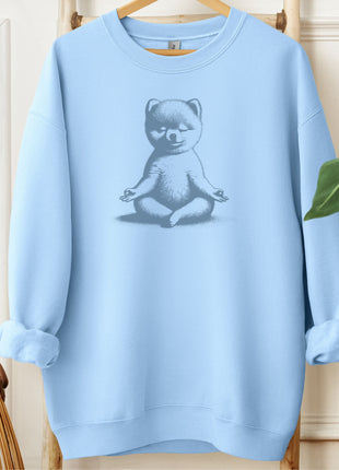 Pomeranian Meditate Yoga Sweatshirt