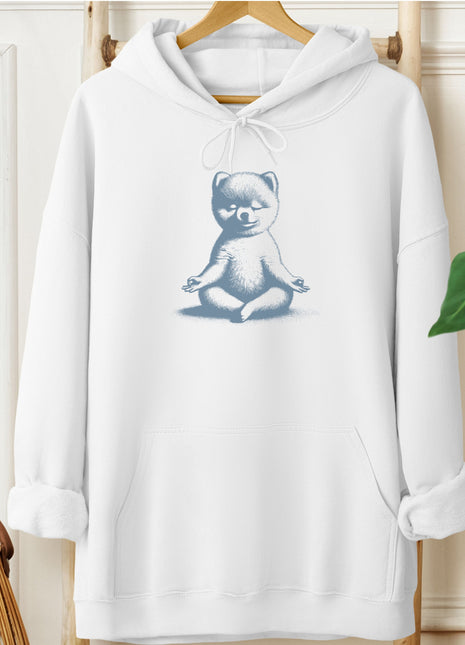 Pomeranian Meditate Yoga Hoodie