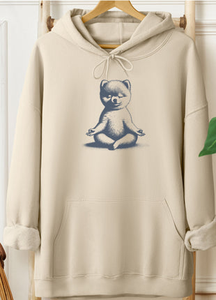 Pomeranian Meditate Yoga Hoodie