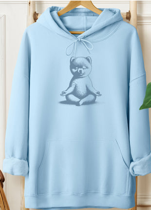 Pomeranian Meditate Yoga Hoodie