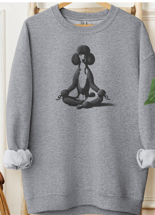 Poodle Meditate Yoga Sweatshirt