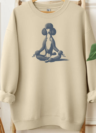 Poodle Meditate Yoga Sweatshirt