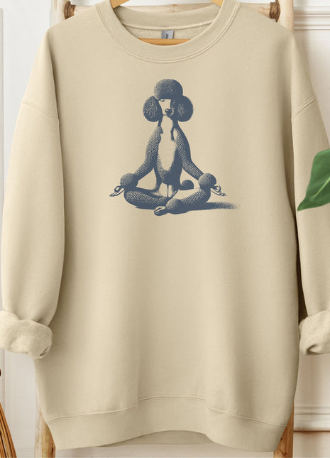 Poodle Meditate Yoga Sweatshirt
