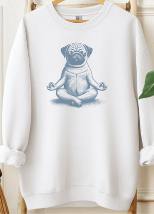 Pug Meditate Yoga Sweatshirt