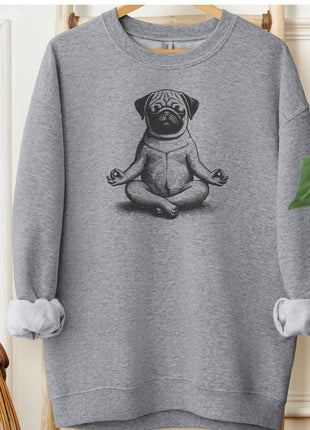 Pug Meditate Yoga Sweatshirt