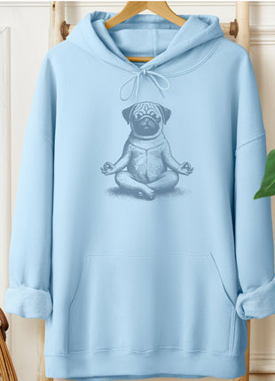 Pug Meditate Yoga Hoodie