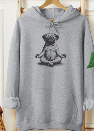 Pug Meditate Yoga Hoodie