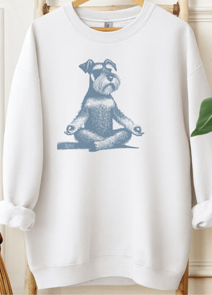 Schnauzer Meditate Yoga Sweatshirt