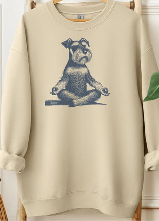 Schnauzer Meditate Yoga Sweatshirt