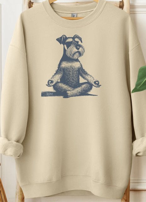 Schnauzer Meditate Yoga Sweatshirt