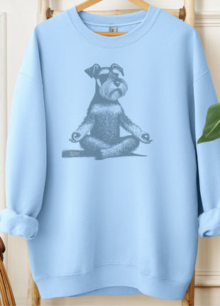 Schnauzer Meditate Yoga Sweatshirt