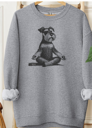 Schnauzer Meditate Yoga Sweatshirt