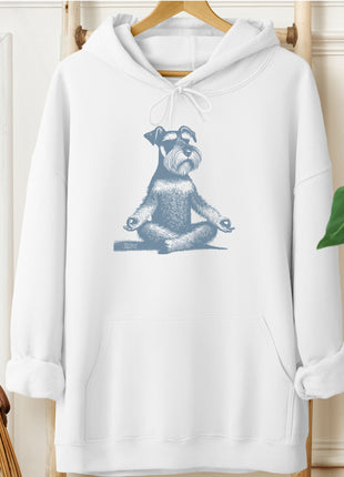 Schnauzer Meditate Yoga Hoodie