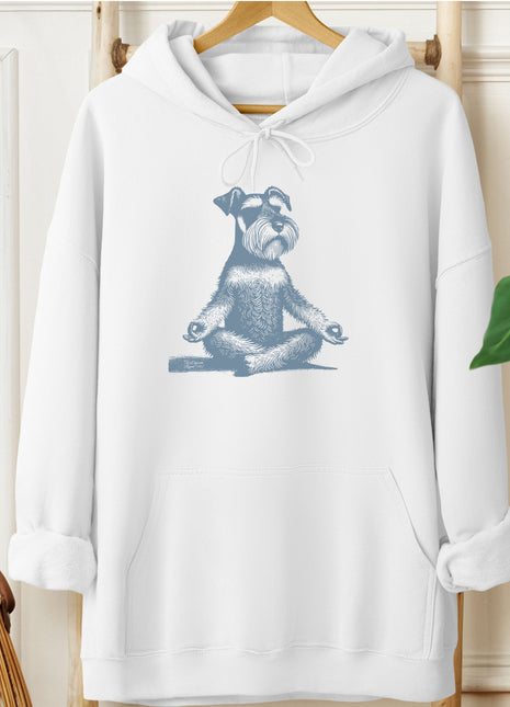 Schnauzer Meditate Yoga Hoodie