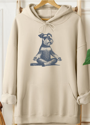 Schnauzer Meditate Yoga Hoodie