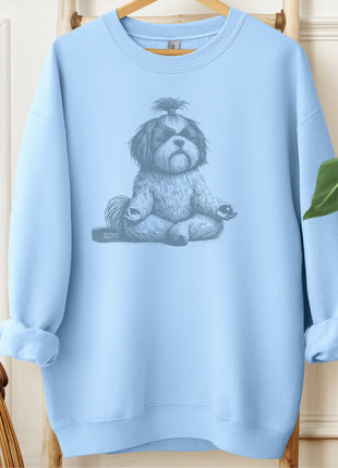 Shih Tzu Meditate Yoga Sweatshirt