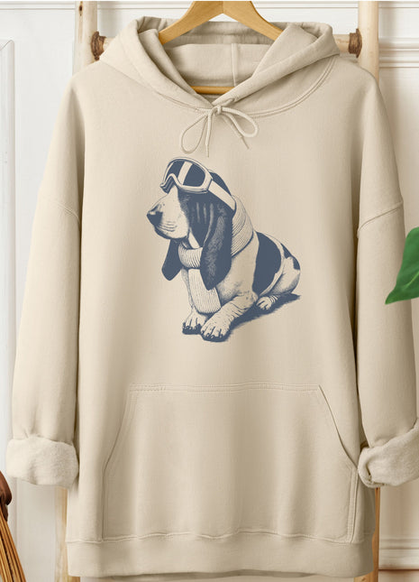 Basset Hound Winter Sport Hoodie