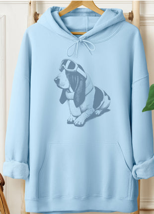 Basset Hound Winter Sport Hoodie