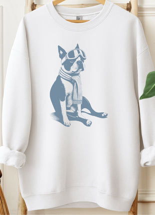 Boston Terrier Winter Sport Sweatshirt