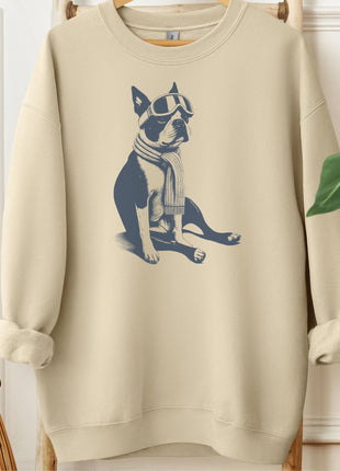 Boston Terrier Winter Sport Sweatshirt