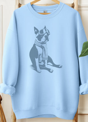 Boston Terrier Winter Sport Sweatshirt