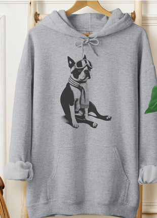 Boston Terrier Winter Sport Hoodie