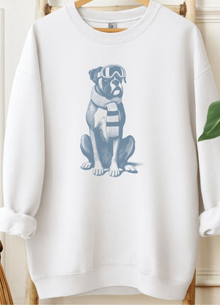 Boxer Dog Winter Sport Sweatshirt
